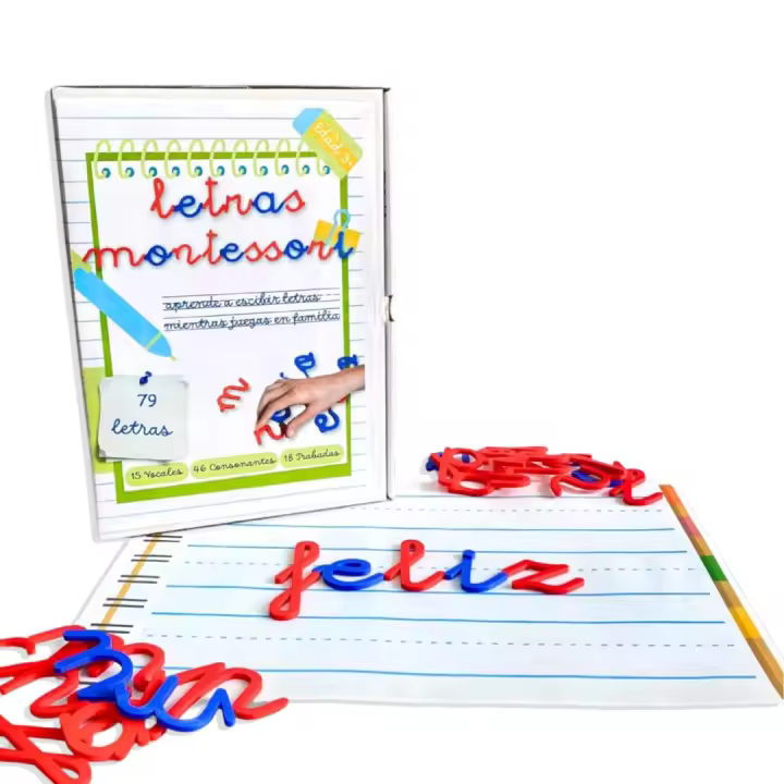 MFS MYFUTURSHOP Letras Montessori, Alfabeto Escolar Minusculas. Aprende A Leer Y Escribir Divirtiendote. Abecedario Educativo para Niños De 3 4 5 Y 6 Años. (PEQUEÑAS) - 1