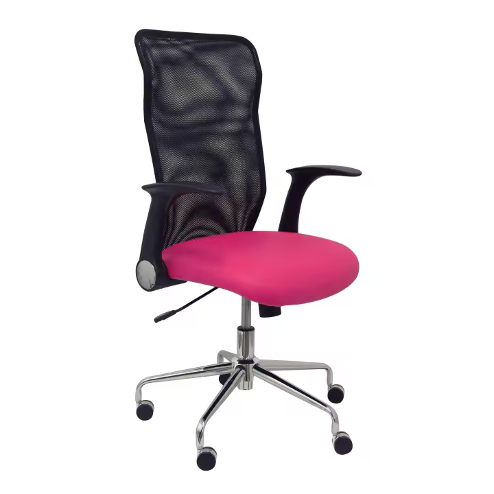Piqueras Y Crespo Silla de Oficina Ergonómica Rosa con Brazos Retráctiles - 1