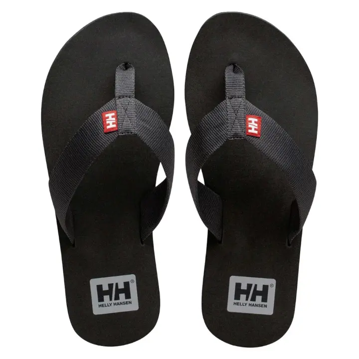 Chanclas Negras Helly Hansen Logo Sandals 2.0 Black Flexible con Plantilla de Espuma - 1