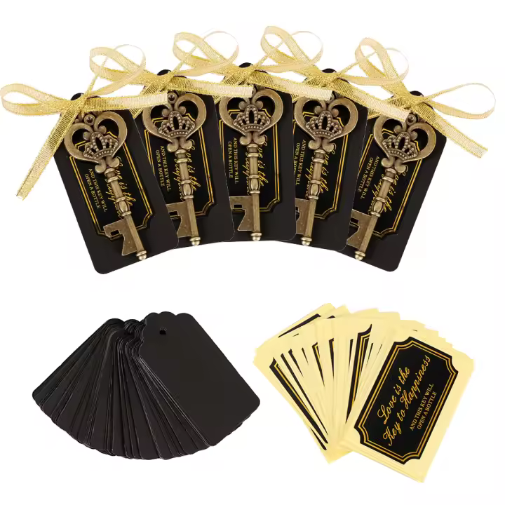 Abrebotellas Vintage De Cabeza Squeletal 36/50Pcs Para Bodas Y Fiestas Navideñas Eco-amigable Aleación De Zinc Regalo Ideal - 1