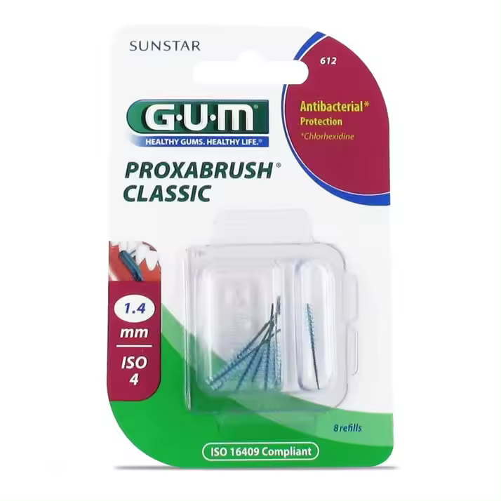 Gum Proxabrush Classic Recambio Cilindrico 8 Uds - 1