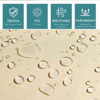 Vela de Sombra Impermeable 3×4×5 Metros, Triángulo Rectángulo, Tela de Protección Solar con Kits de Fijación para Jardín Patio y Plantas Beige - details 0