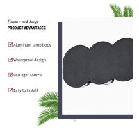 Luz De Pared LED De Aluminio Para Exterior E Interior 4W 6W 8W 10W AC85-265V Blanca Negra Moderna Para Jardín Dormitorio Pasillo - details 1