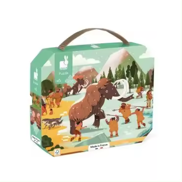 Janod - Puzzle Friso Prehistoria 100 Piezas - Neolítico Paleolítico - 1