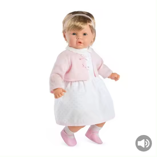 MUÑECA ELEGANCE 62CM LEONOR ROSA C/MECANISMO RISA ARIAS - 1
