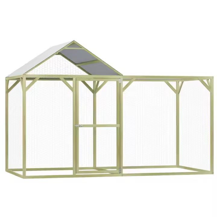 vidaXL Gallinero madera de pino impregnada en dimensiones 3 x1.5 x 2 m/4.5 x 1.5 x 2 m - 1