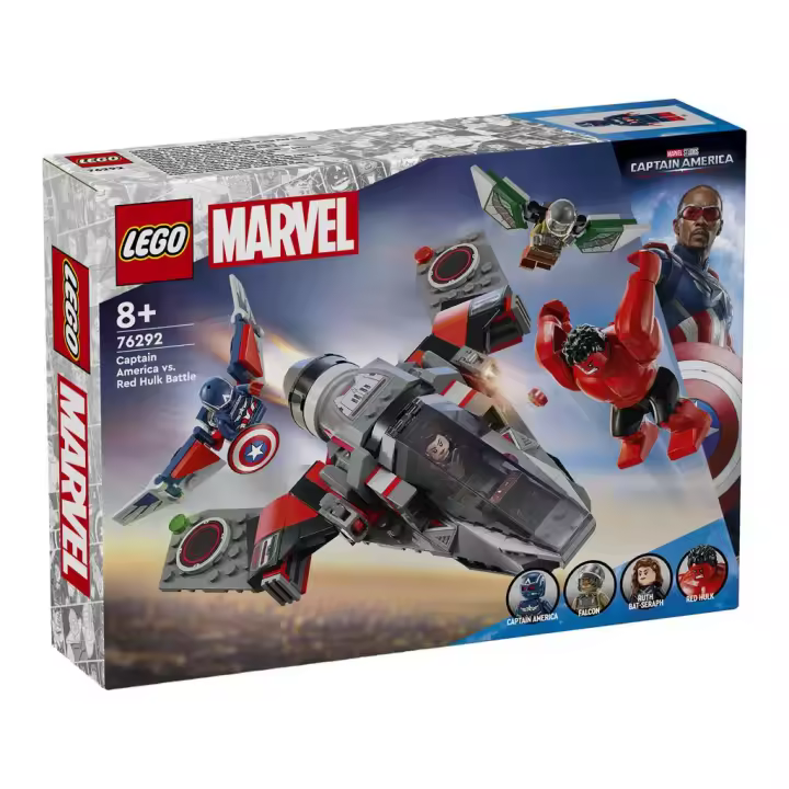 Lego Marvel Capitán América Brave World Batalla Entre el Capitán América y Hulk Rojo - 1