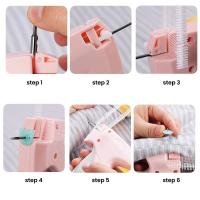 Fijador De Ropa Portátil Con Hebjes Y Gun De Costura Micro Para Herramienta De Reparación De Ropa Para Mujeres Material De Algodón - details 13