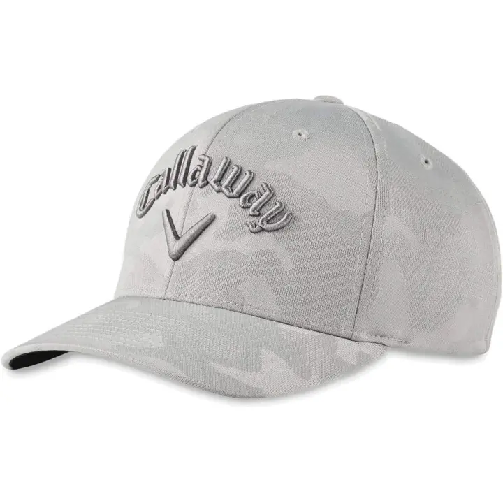 Callaway - Gorra de golf - Jacquard - Camo - cierre ajustable - Color gris - 1