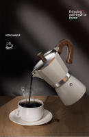 GIANXI Moka Pot 150/300ML Vintage Clásico Caféware Hacer Espresso Aluminio Kettle Latte Para Estufa Accesorios De Café - details 8