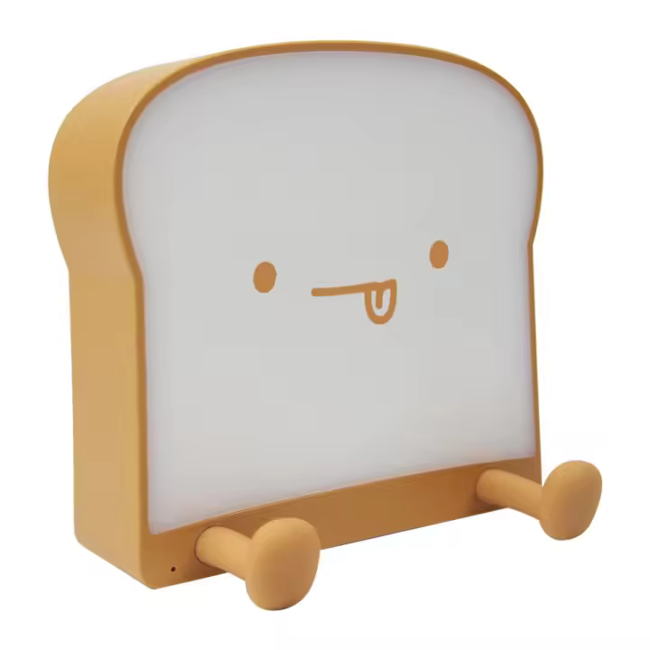 Lámpara De Noche USB Toast Con Encabezado De Panecillo Cálida Lámpara De Dormitorio Creativa Y Divertida Con Carga Por USB - 1