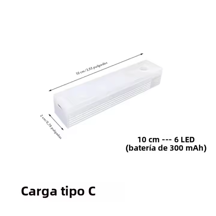 Luces LED Sin Cables Con Sensor De Movimiento Para Armario Cocina Dormitorio Detector Luz De Gabinete Escaleras Retroiluminadas - 1