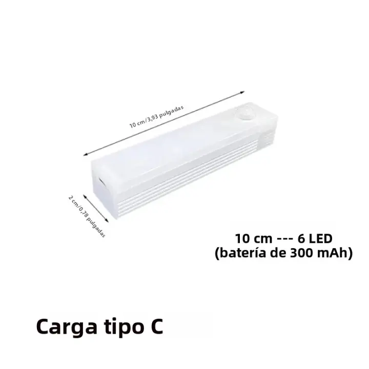 Luces LED Sin Cables Con Sensor De Movimiento Para Armario Cocina Dormitorio Detector Luz De Gabinete Escaleras Retroiluminadas - 1