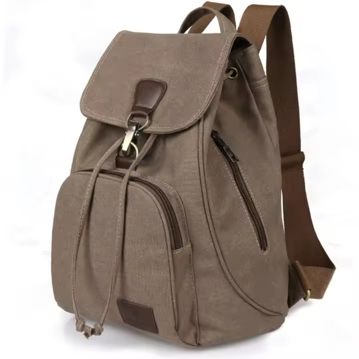 Mochilas de Lona a la moda, Bolso casual para Ofertas al Aire Libre, mochila Deportiva, senderismo, Viajes, Bolsa multiusos, Verde, Mochilas de mochila - 1