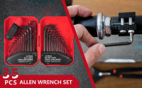Juego De Llaves Allen 35 Piezas Métricas Y Estándar SAE De Acero Cromo Vanadio Llaves Hexagonales Antideslizantes Tamaños De 0.7mm a 10mm Y 0.028" a 3/8 - details 0