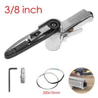 Bricolaje Herramienta De Pulido Y Lijado 3/8" Air Belt Sander Con Muela De Engranaje Para Compresor Aire Pneumática Herramienta De Lijado 330x10mm - details 0