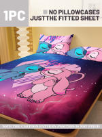 Sábana Ajustable Con Patrón De Stitch De Dibujo Animado Impreso En Acabado Mate Sin Funda De Almohada Para Dormitorio - details 2