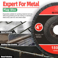 Discos De Llana 4 Pulgadas 60-320 Grit Herramientas Abrasivas Para Torno De Ángulo Disco De Amolado Y Pulido - details 3