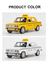 LADA NIVA Taxista Rusa Modelo De Coche Juguetes De Aleación De Metal Con Luz Y Sonido Puertas Abiertas Función Retroceso Regalos Decorativos Para Decoración Del Hogar - details 6