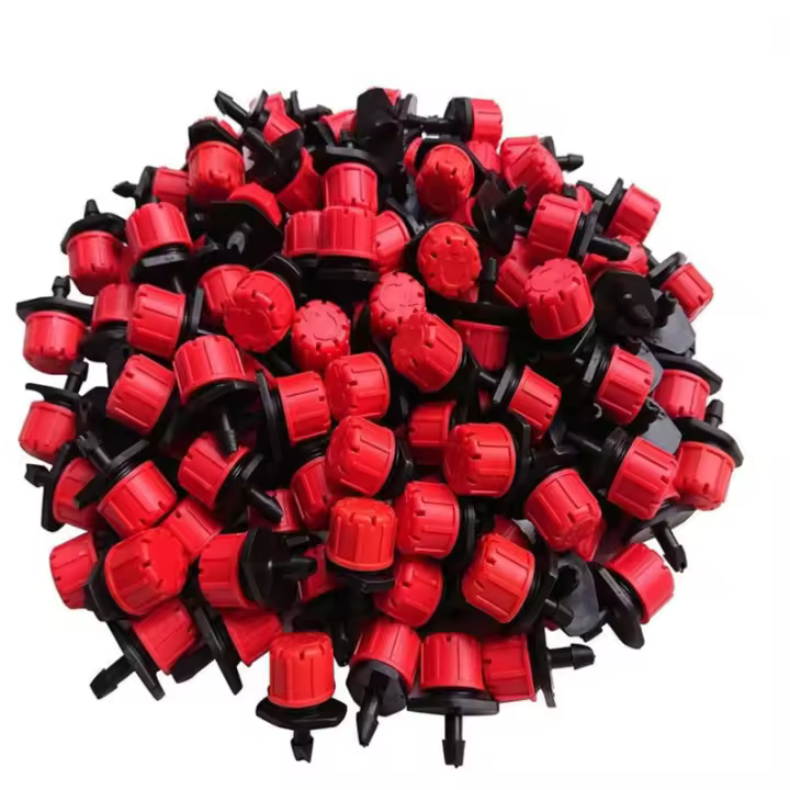 Emisores De Rociador De Riega Micro Drip 8 Agujeros Ajustables Para Sistema De Riego Jardín 50/100 Piezas - 1
