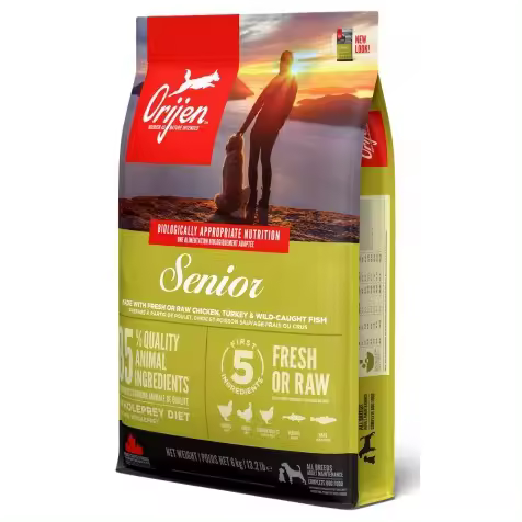 Orijen Senior 11.4 Kg - Comida Orgánica para Perros Mayores con Alto Aporte de Proteínas - 1