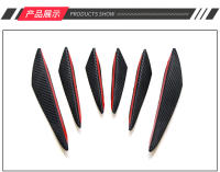 Set De 6 Piezas deSpoiler Universal Para Coche Canard Valence Chin Difusor Splitter Fin Decoración Para Bumper Frontal PVC - details 0
