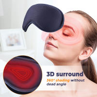 Mascarilla eléctrica para ojos con calefacción por USB, compresa caliente, antifatiga ocular, mascarilla de vapor para ojos secos, ajuste de temperatura de 3 velocidades, masajeador ocular con vibración de 6 velocidades - details 4