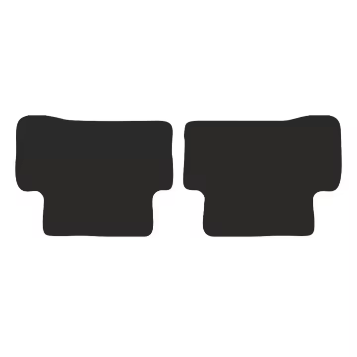 Alfombrillas traseras para: Mercedes C W205 familiar, sedán 2015- - 1