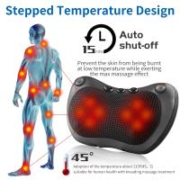 Cojín De Masaje Magnético Eléctrico Con Calentamiento Inteligente Multifuncional Para Coche Y Hogar Asiento Giratorio De Cuello Y Espalda - details 2