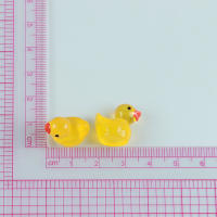 100 Pcs Ornamentos De Resina De Pato Cartoon Brillantes Al Aire Libre Decoraciones Para El Hogar Y Escritorio Regalos Creativos - details 7