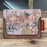 Monedero Sweet Candy C-323  10x8x2 cm  Diseño Vintage en 4 Modelos  3 Compartimentos  Clip de Cierre y Cadena para Llaves  Con Caja de Regalo a Juego - details 3