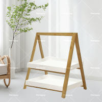 Estante de madera maciza multicapa con forma de escalera para sala de estar, estante de almacenamiento para flores, decoración suave para paisajismo, estante de exhibición para piso - details 4