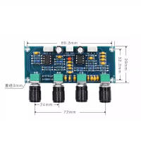 Placa De Preamplificador XH-A901 NE5532 Con Ajuste De Treble Bass Y Volumen Controlador De Sonido Para Amplificador Módulo De Integración - details 0