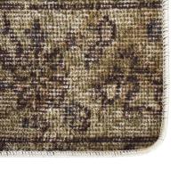 vidaXL Alfombra lavable antideslizante 80x150 cm Color Beige y negro,  Antracita,  Gris y mas Alfombras de área  Alfombra de Piso para Sala de Estar Dormitorio Habitación Salón - details 1