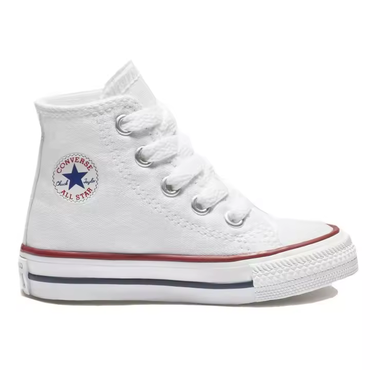 Converse, Chuck Taylor All Star Hi Inf, Zapatillas, Bota, Sportwear, Moda, Clásico, Infantil, Unisex, Blanco, CV7J253C_102// - 1