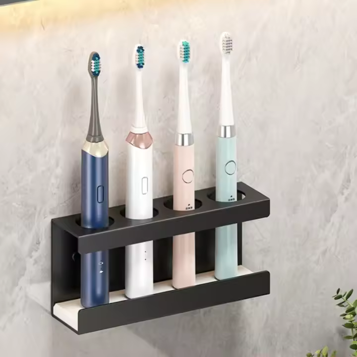 Soporte De Dientes Y Pasta De Dientes Con Base De Diatomeas Montado En La Pared Sin Necesidad De Perforación Almacenamiento En El Baño - 1