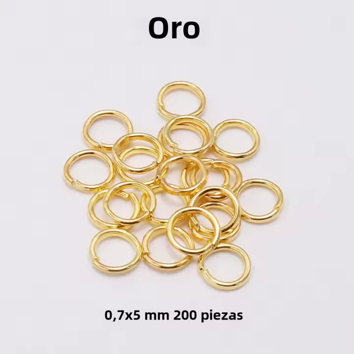 Kit De Joyería DIY Con 200 Piezas De Anillos Y 100 Piezas De Hebés Para Pulseras Y Collares Colores Variados Para Creación De Conectores De Joyas - 1