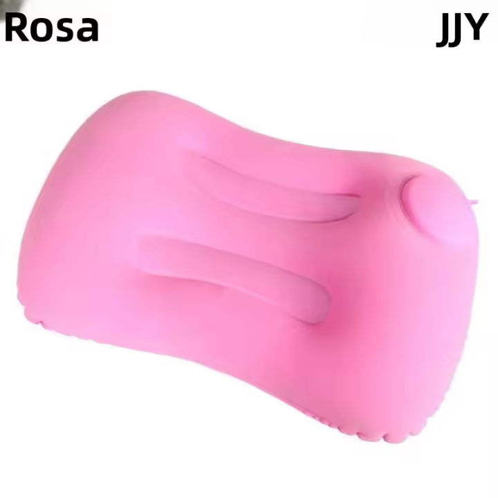 JJYY Almohada De Viaje Inflable Para Avión Y Coche Almohada Plegable De Seda De Bambú 100% Para Cuello Soporte Para Oficina Y Hogar - 1