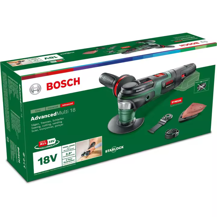 BOSCH 0603104000 Multiherramienta a batería AdvancedMulti 18 (Sin batería ni cargador) - 1