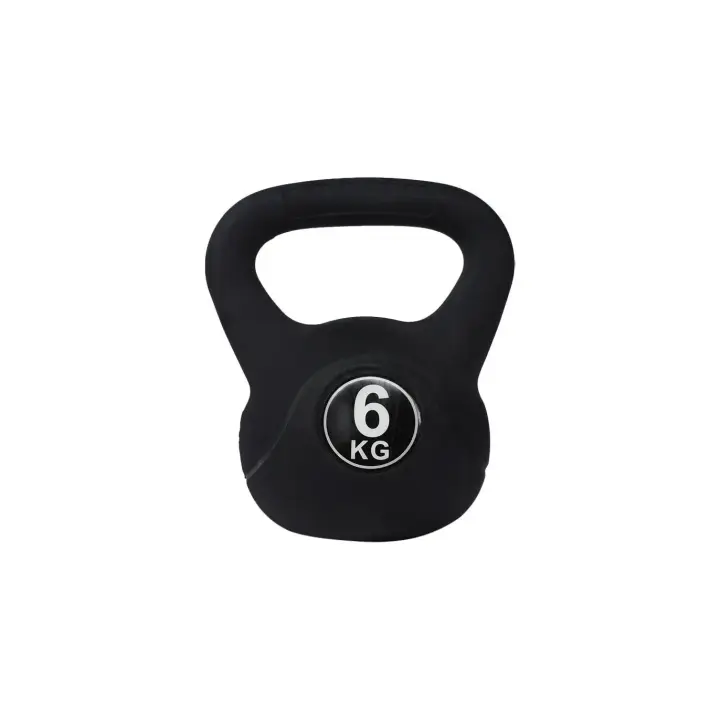 Ozio Fitness Kettlebell Pesa Rusa Explosive 6 Kg con Revestimiento de Vinilo - PVC Recubierta | Asa Superior Suave | Parte Inferior Plana - 1