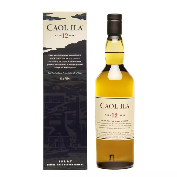 Whisky Caol Ila 12 Años - Botella 70 CL - Islay Single Malt Scotch - 43% - 1