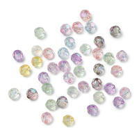 50pcs AB Colores Acrílico Facetado 8mm Bola Espaciadora Para DIY Pulseras Collares Aretes Accesorios De Joyería - details 0