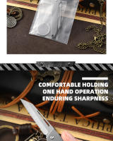 Cuchillo Plegable deTitanio EDC Mini Para Llaves Regalo Para Mujeres Portátil Tanto Hoja De Acero Inoxidable Manija De Aleación De Titanio - details 3