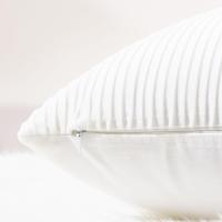 Cubierta De Cojín Suave De Veludo Con Patrón Rayado Para Decoración De Hogar Lujo Cubierta Decorativa Para Sofá Y Cama - details 0