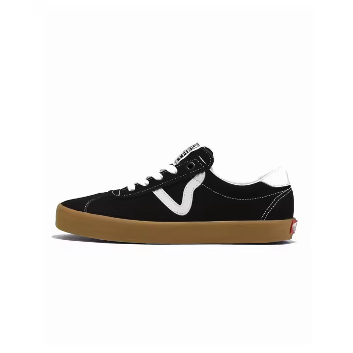 Zapatillas Vans Sport Low Negras - Diseño 90s - Logo en Forma de V - Suela Caramelo - 1