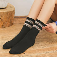 9 Pares De Calcetines De Otoño E Invierno Para Mujer Con Estampado De Leopardo Calcetines Medio Tubo Dulces Y Lindos Para Mujer - details 10