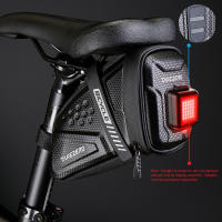 Bolsa De Sillín Para Bicicleta Impermeable Pequeña Almacenamiento Negro Kit De Accesorios Trasero Reflectante MTB Carretera - details 14