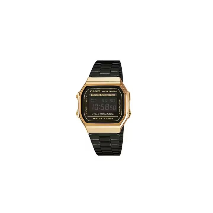 Casio Reloj A168WEGB-1BEF Iluminador Cronómetro Resistente Agua - 1
