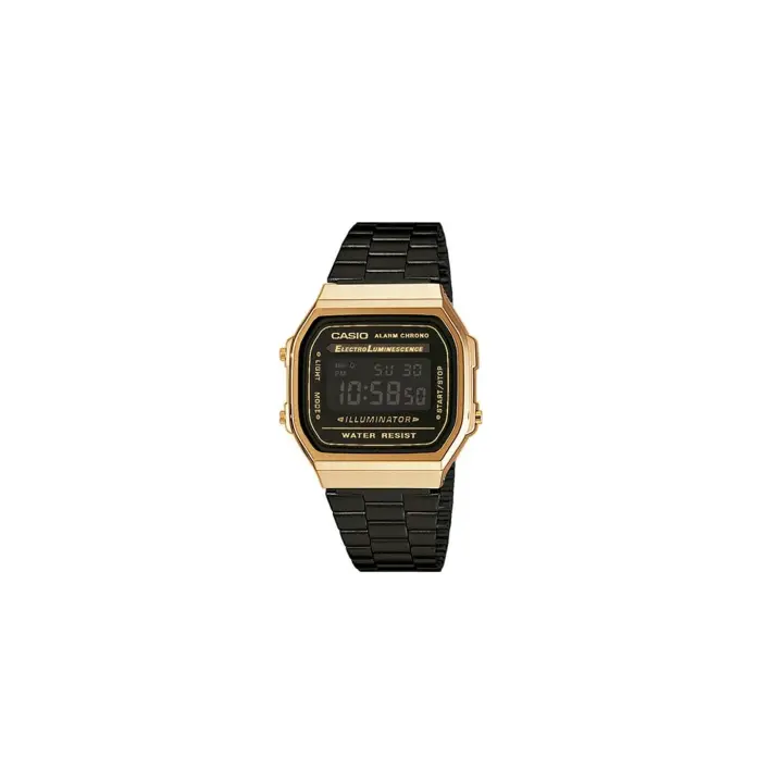 Casio Reloj A168WEGB-1BEF Iluminador Cronómetro Resistente Agua - 1