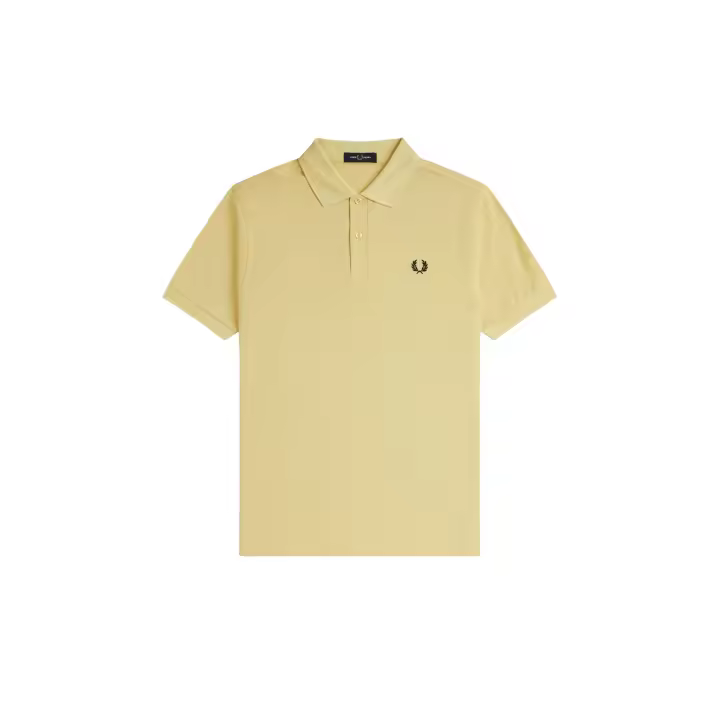 Fred Perry Slim Fit Plain Polo Champion's Gold / Black - 1